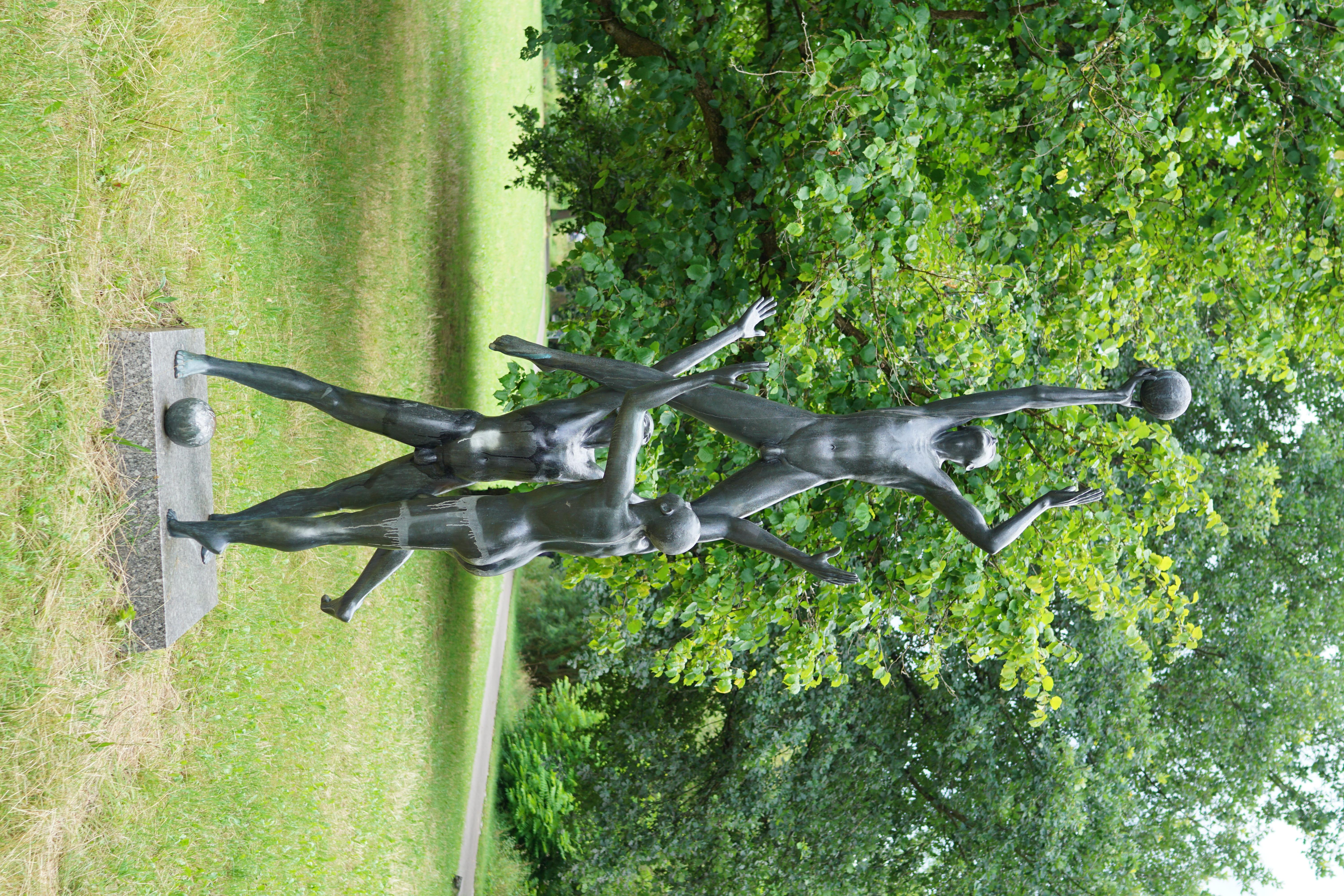 Ballspieler im Dronfieldpark